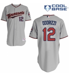 Youth Majestic Minnesota Twins #12 Jake Odorizzi Authentic Grey Road Cool Base MLB Jersey