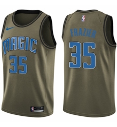 Men's Nike Orlando Magic #35 Melvin Frazier Swingman Green Salute to Service NBA Jersey