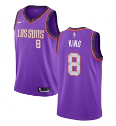 Youth Nike Phoenix Suns #8 George King Swingman Purple NBA Jersey - 2018 19 City Edition