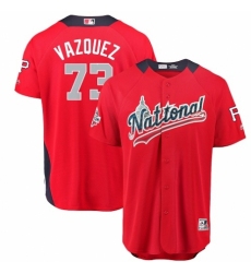 Youth Majestic Pittsburgh Pirates #73 Felipe Vazquez Game Red National League 2018 MLB All-Star MLB Jersey
