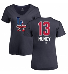 MLB Women's Nike Los Angeles Dodgers #13 Max Muncy Royal Blue Name & Number T-Shirt