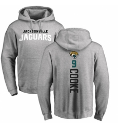 NFL Nike Jacksonville Jaguars #9 Logan Cooke Ash Backer Pullover Hoodie