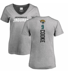NFL Women's Nike Jacksonville Jaguars #9 Logan Cooke Ash Backer T-Shirt