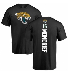NFL Nike Jacksonville Jaguars #15 Donte Moncrief Black Backer T-Shirt