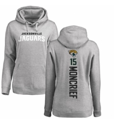 NFL Women's Nike Jacksonville Jaguars #15 Donte Moncrief Ash Backer Pullover Hoodie