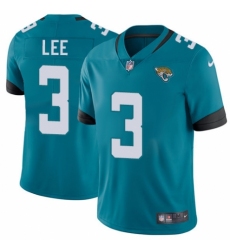 Men's Nike Jacksonville Jaguars #3 Tanner Lee Black Alternate Vapor Untouchable Limited Player NFL Jersey