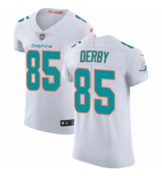 Men's Nike Miami Dolphins #85 A.J. Derby White Vapor Untouchable Elite Player NFL Jersey