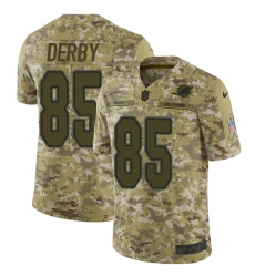 Youth Nike Miami Dolphins #85 A.J. Derby Limited Camo 2018 Salute to Service NFL Jersey