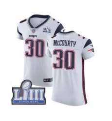 Men's Nike New England Patriots #30 Jason McCourty White Vapor Untouchable Elite Player Super Bowl LIII Bound NFL Jersey