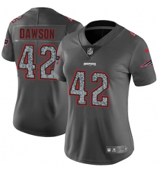 Women's Nike New England Patriots #42 Duke Dawson Gray Static Vapor Untouchable Limited NFL Jersey