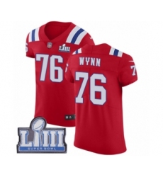 Men's Nike New England Patriots #76 Isaiah Wynn Red Alternate Vapor Untouchable Elite Player Super Bowl LIII Bound NFL Jersey