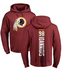 NFL Nike Washington Redskins #98 Matt Ioannidis Maroon Backer Pullover Hoodie
