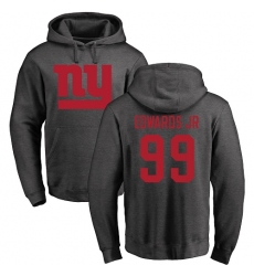 NFL Nike New York Giants #99 Mario Edwards Jr Ash One Color Pullover Hoodie