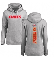 NFL Women's Nike Kansas City Chiefs #21 Eric Murray Ash Backer Pullover Hoodie