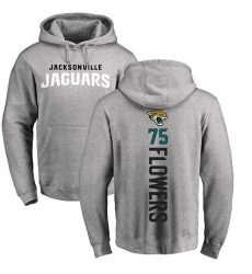 NFL Nike Jacksonville Jaguars #75 Ereck Flowers Ash Backer Pullover Hoodie
