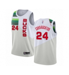 Youth Milwaukee Bucks #24 Pat Connaughton White Swingman Jersey - Earned Edition
