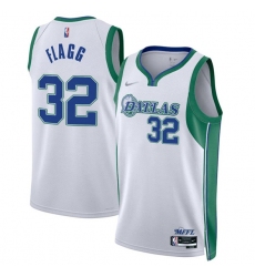 Men's Dallas Mavericks #32 Cooper Flagg White 2025 Draft City Edition Stitched Basketball Jersey