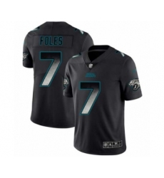 Men's Jacksonville Jaguars #7 Nick Foles Limited Black Smoke Fashion Football Jersey