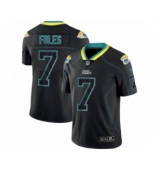Men's Jacksonville Jaguars #7 Nick Foles Limited Lights Out Black Rush Football Jersey