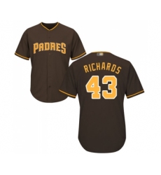 Youth San Diego Padres #43 Garrett Richards Replica Brown Alternate Cool Base Baseball Jersey