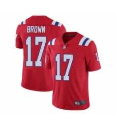 Youth New England Patriots #17 Antonio Brown Red Alternate Vapor Untouchable Limited Player Football Jersey