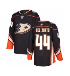 Youth Anaheim Ducks #44 Michael Del Zotto Authentic Black Teal Alternate Hockey Jersey