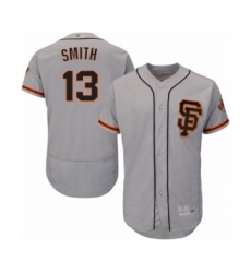 Men's San Francisco Giants #13 Will Smith Grey Alternate Flex Base Authentic Collection Baseball Jersey