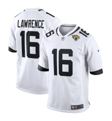 Men's Jacksonville Jaguars #16 Trevor Lawrence White Nike Teal 2021 NFL Draft First Round Pick Game Jersey Men's Jacksonville Jaguars #16 Trevor Lawrence White Nike Teal 2021 NFL Draft First Round Pick Game Jersey