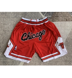 Men's Chicago Bulls Red Chicago Shorts