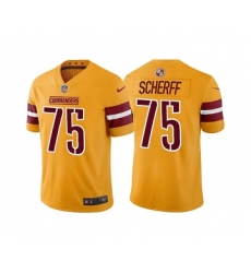 Men's Washington Commanders #75 Brandon Scherff Gold Vapor Untouchable Stitched Football Jersey Men's Washington Commanders #75 Brandon Scherff Gold Vapor Untouchable Stitched Football Jersey