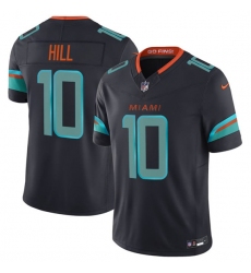 Men's Miami Dolphins #10 Tyreek Hill Black 2025 F.U.S.E. “Rivalries” Vapor Limited Football Stitched Jersey