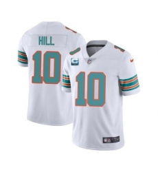 Men's Miami Dolphins 2022 #10 Tyreek Hill White With 2-star C Patch Rush Color Stitched Football Jerse Men's Miami Dolphins 2022 #10 Tyreek Hill White With 2-star C Patch Rush Color Stitched Football Jerse
