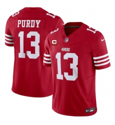 Men's San Francisco 49ers #13 Brock Purdy Red 2025 F.U.S.E. With 3-Star C Vapor Untouchable Limited Stitched Football Jersey