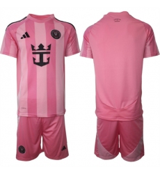 Men's Inter Miami CF Blank 25-26 Pink Home Soccer Jersey Suit