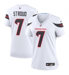 Women's Houston Texans #7 C.J. Stroud White 2024 Stitched Jersey Women's Houston Texans #7 C.J. Stroud White 2024 Stitched Jersey