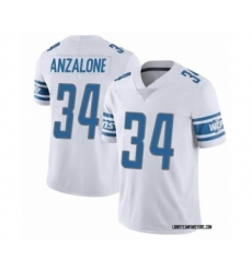 Men's Detroit Lions #34 Alex Anzalone White Vapor Untouchable Limited Stitched Jersey