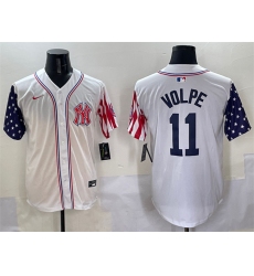 Men's New York Yankees #11 Anthony Volpe White American Style Limited Stitched Baseball Jersey