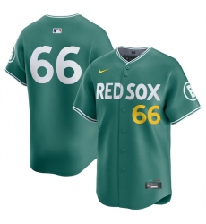 Men's Boston Red Sox #66 Brayan Bello Green 2025 City Connect Limited Stitched Baseball Jersey