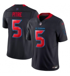 Men's Houston Texans #5 Jalen Pitre Navy 2024 2nd Alternate F.U.S.E Vapor Football Stitched Jersey