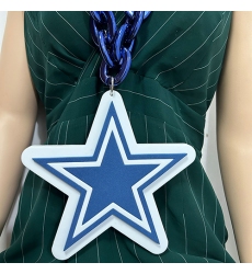 Dallas Cowboys Fan Chain, NFL fans, Team Logo Big necklace,  large  pendant, Medal gift clothing tag Accessories