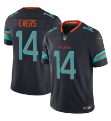Men's Miami Dolphins #14 Quinn Ewers Black 2025 F.U.S.E. “Rivalries” Vapor Limited Football Stitched Jersey