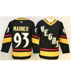 Men's Vegas Golden Knights #93 Mitch Marner Black 2024-25 Stitched Hockey Jersey