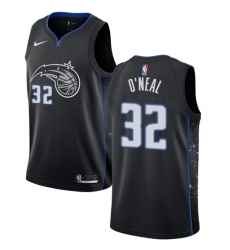 Youth Nike Orlando Magic #32 Shaquille O'Neal Swingman Black NBA Jersey - City Edition