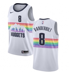 Women's Nike Denver Nuggets #8 Jarred Vanderbilt Swingman White NBA Jersey - City Edition