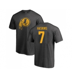 Football Washington Redskins #7 Dwayne Haskins Ash One Color T-Shirt