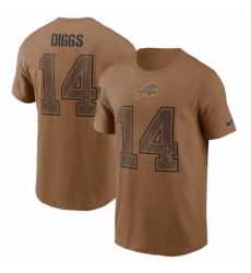 Men's Buffalo Bills #14 Stefon Diggs 2023 Brown Salute To Service T Shirt