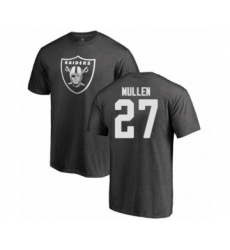 Football Oakland Raiders #27 Trayvon Mullen Ash One Color T-Shirt