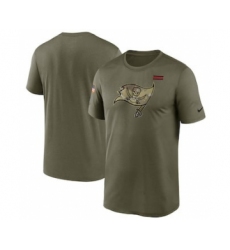 Men's Tampa Bay Buccaneers Football Olive 2021 Salute To Service Legend Performance T-Shirt