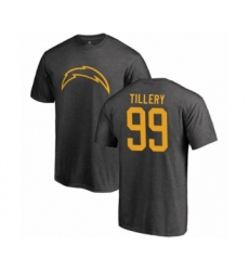 Football Los Angeles Chargers #99 Jerry Tillery Ash One Color T-Shirt