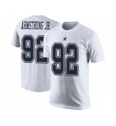 Football Men's Dallas Cowboys #92 Dorance Armstrong Jr. White Rush Pride Name & Number T-Shirt